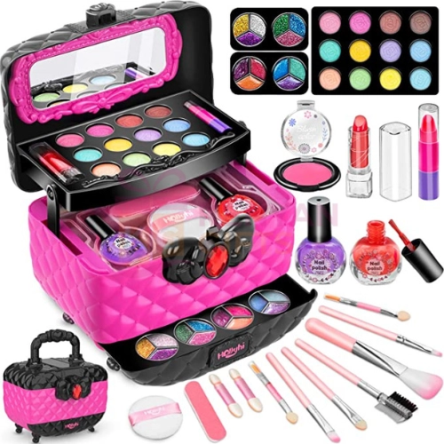 41 Pcs Kids Washable Makeup Set Toy Kit for Girls kenyangifts.com