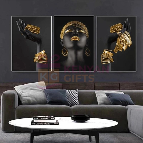African Woman Canvas Wall Art Painting