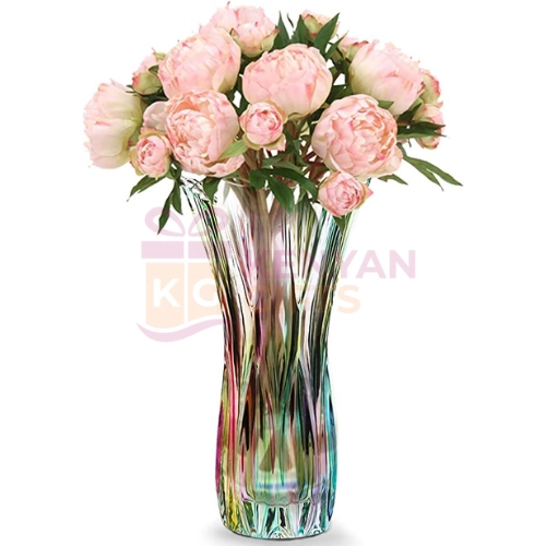 Crystal Glass Large Flower Vase