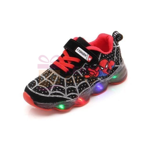 Glowing Spiderman Shoes For Kids