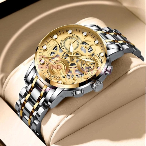 Gold Steel Business Wristwatch kenyangifts.com