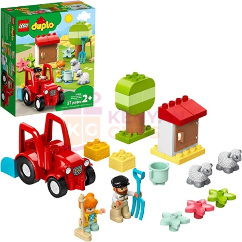 LEGO DUPLO Creative Town Farm Tractor & Animal Care Playset for Toddlers