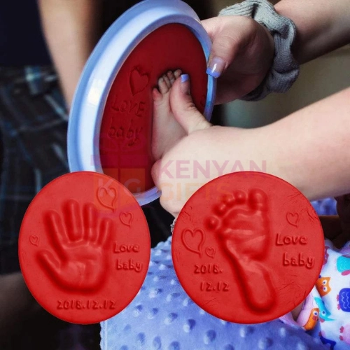 Newborn Baby Care Air Drying Soft Clay Baby Handprint Footprint Imprint Kit