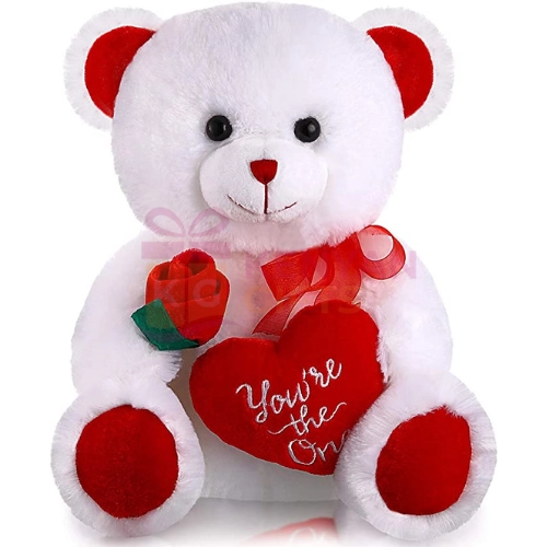 Red Heart Holding Teddy Bear kenyangifts.com