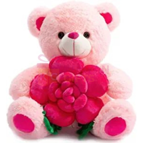 Red Rose Bearing Teddy Bear kenyangifts.com