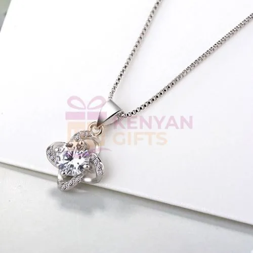 Silver Bridal Jewellery Set kenyangifts.com