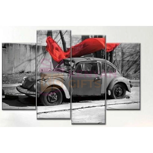 VW Beetle canvas wall art