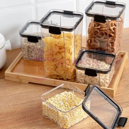 4Pcs Acrylic Cereal Storage Containers
