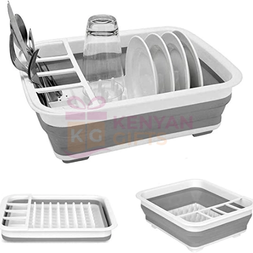 Collapsible Silicone Drying Kitchen Dish Rack