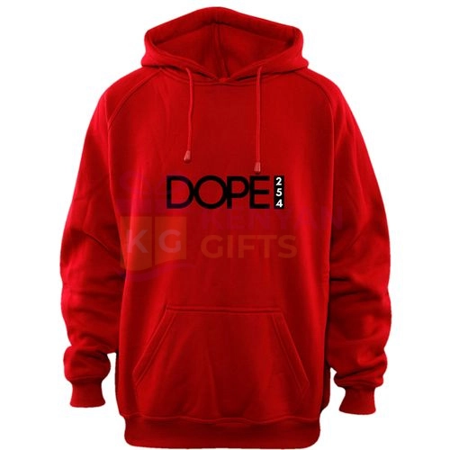 DOPE254 Branded Hoodie - Red