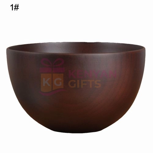 Japanese Style Solid Wooden Rice Soup Bowl