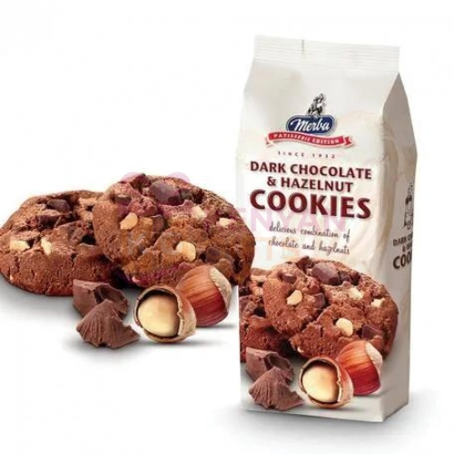 Merba Dark Chocolate & Hazelnut Cookies 200g