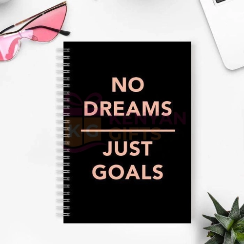 No Dreams Just Goals B5 Notebook Planner
