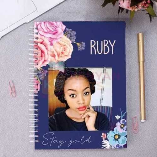 Personalised Photo Floral A5 Notebook
