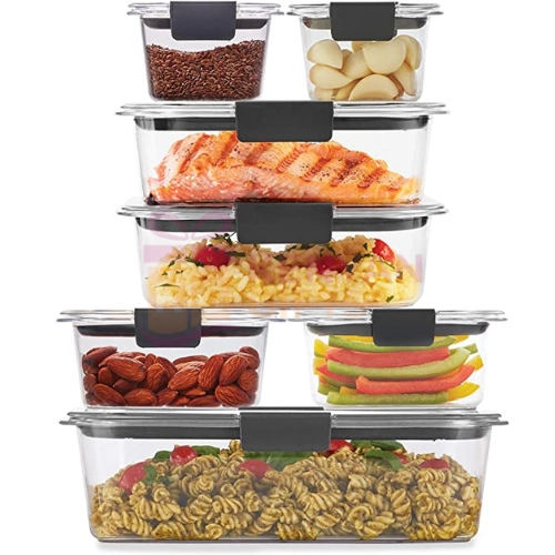 Rubbermaid 14-Piece Brilliance Food Storage Containers with Lids