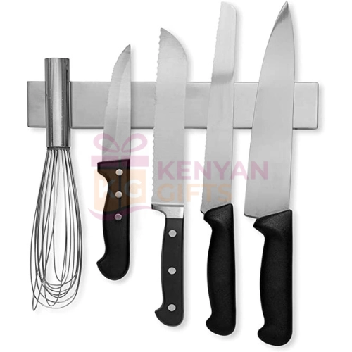 Stainless Steel Knife Set with A Magnetic Holder