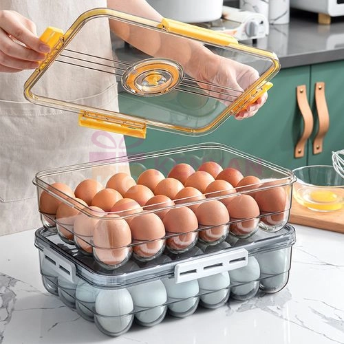 Stylish Heavy Quality 18Pc Egg Storage With Date Setting