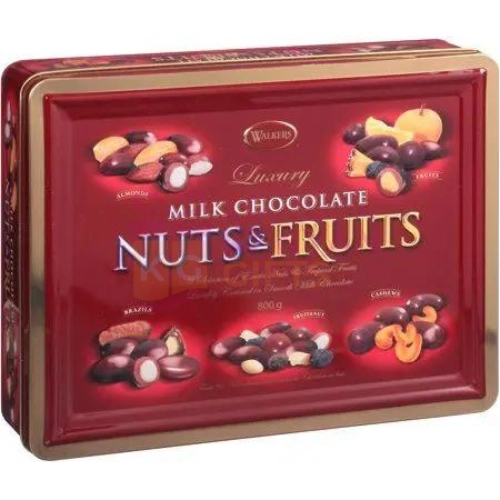 Walkers Nuts & Fruits Tin 800g