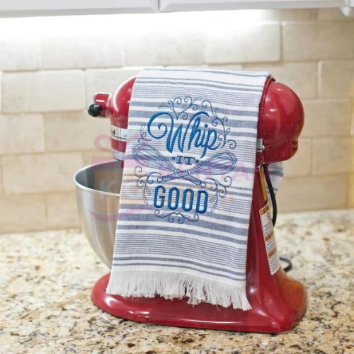 Whip Good Embroidered Towel Gift